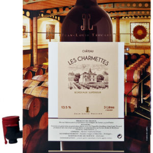 Château Les Charmettes 2018 Bag-in-Box Rotwein 3 Liter