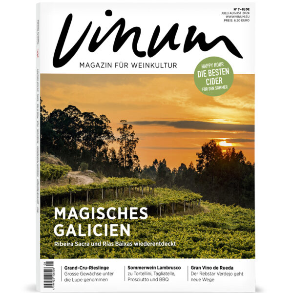 Vinum Juli-August 2024 Titelblatt